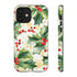 Christmas Holly on a Golden Background - Impact Resistant Phone Case iPhone 12 Glossy